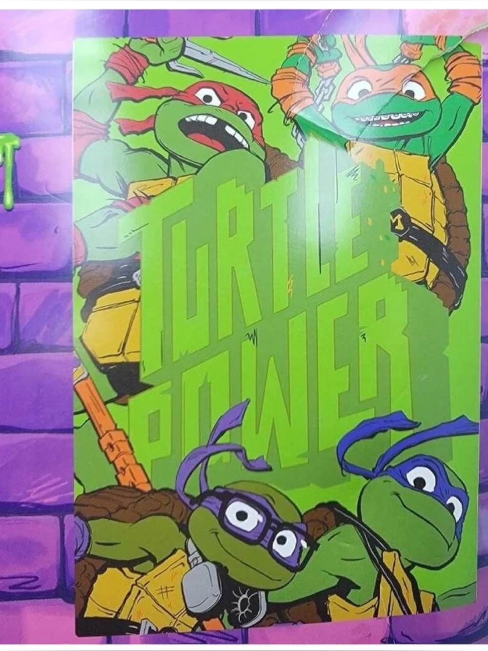 Teenage Mutant Ninja Turtles Kids Twin/Full Blanket, 62 x 90, Microfiber, Blue,